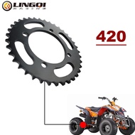 LINGQI 420 Chain Sprocket 48mm 52mm Chains Plate 41T 37T 25T Teeth For ATV Quad Dirt Pit Bike Off Ro
