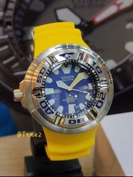 Citizen 星辰 煙灰缸 300米 BJ8058-06L BJ8058 潛水錶 Diver watch 光動能 太陽能  Eco Drive 錶徑48.2mm