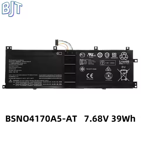 7.68V 39Wh New Laptop Battery BSNO4170A5-AT BSNO4170A5-LH 5B10L67278 For Lenovo Miix 520 510 510-12I