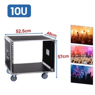 Amplifier Rack Case 10U 12U 16U Cabinet with Wheels for KTV Home Audio Stage Equipment
