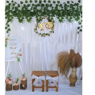 Dekorasi backdrop dekorasi lamaran dekorasi wedding photobooth