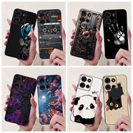 For Motorola Moto G75 5G Casing Cool Machine Cartoon Soft Slim Black Silicone TPU Phone Case For Mot