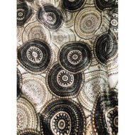 N04 - Velvet with 7 patterned edges BronzeClear, size 1.6m x 1.8m