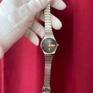 CITIZEN 太空感 黑色錶盤 不鏽鋼錶帶 石英錶 古董錶