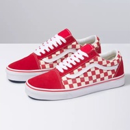 VANS OLD SKOOL PRIMARY CHECK RACING RED / WHITE