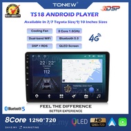 ⚡TS18 Android Player⚡Universal car 9"/10" TS18 4G Apple Carplay + Android Auto Octa core processor w