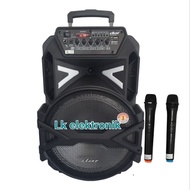 Speaker Aktif Portable DAT 12 inch Bluetooth Karaoke Extra Bass Free 2