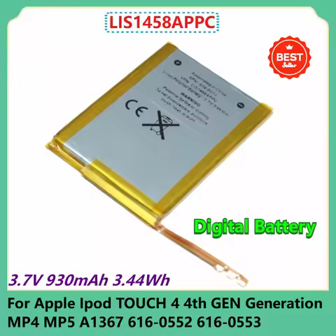 LIS1458APPC Digital Battery 3.7V 930mAh 3.44Wh For Apple Ipod TOUCH 4 4th GEN Generation MP4 MP5 A13