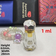 High-End Crystal Essential Oil Bottle Small Empty Bottle Premium 1ml Fine Sandalwood Sub-Bottle 2ml