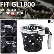 Chrome Drink Holders Black Water Cup Bracket Mount Kit Fits For Honda Gold Wing GL1800 Goldwing GL15