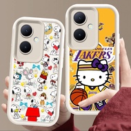 Case for OPPO Reno 8T 11 Pro 13F 11F 10 5G Soft White E71 Snoopy Kitty
