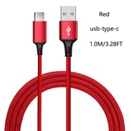 Zacoora Nylon material 3A USB Type C Cable For Samsung S10 S20 S23 QC3.0 Fast Charge Cable For Xiaomi Mi 11 Mobile Phone Fast Charging USB C Cable