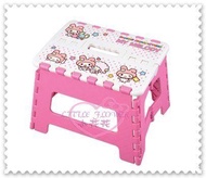 ♥小花花日本精品♥Hello Kitty 美樂蒂折疊椅摺疊凳小椅凳方形小椅子方袋攜帶易收納Q版圖 57032603