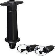 vacu vin wine server &amp; saver (with 2 stoppers) black