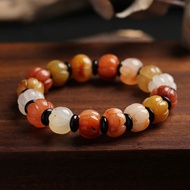 Gelang Manik Jade Jade Batu Mentah Xinjiang Emas Asli untuk Wanita Manik Jade Buddha Gelang Perhiasa