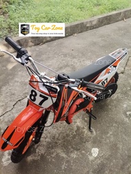 Toy Car Zone  49cc Mini Dirt Bike with Sports Tuned Race Engine Enduro KTM #87