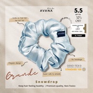 AVANA Grande Mulberry Silk Scrunchies สี Snowdrop ยางรัดผมผ้าไหม Mulberry ถนอมเส้นผม