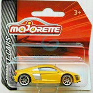 Majorette Audi R8 - yellow die cast toy car model 1/58