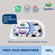Arla Apetina Feta With Black Olives White Cheese Cubes 100g