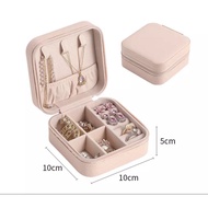 Compact Jewelry Box Gold Storage