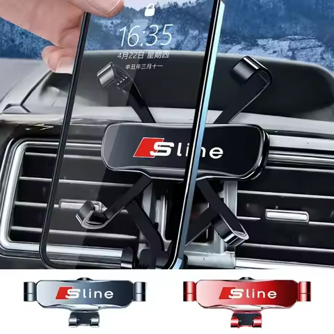 Car Phone Holder Gravity Mobile Phone Stand GPS Support For Audi SLine S3 S4 S5 S6 S7 S8 RS3 RS4 RS5