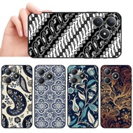 Waterproof soft silicone phone Realme C51S C67 C68 C63 C61 P1 Note 50 Traditional Batik Motif case a
