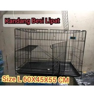 1-Tier Cat Cage + Coaster, Size 60x45x55 CM JS