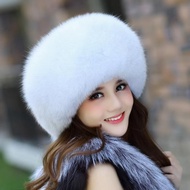 狐貍毛冬季女戶外雷鋒帽