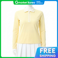 G/FORE | เสอโปโล GFORE FEATHERWEIGHT SILKY TECH NYLON QUARTER ZIP รน G4LS23K863-SNSHN สำหรบผหญง