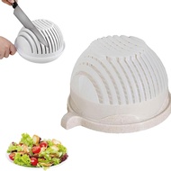 Salad Cutting Bowl Fruit Vegetable Cutter Multifunctional Fast Fruit Vegetable Cutter Bowl with Lid 