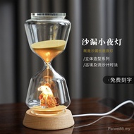 Creative Hourglass 15 Minutes Timer Three-Dimensional Home Decoration Luminous Hourglass Night Light