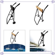 [SimhoabeMY] Outboard Boat Motor Stand Carrier Cart Durability Portable with Engine