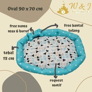 Oval 90 cm pet bed small large breed animal mattress beagle poodle pet house dog cat mattress