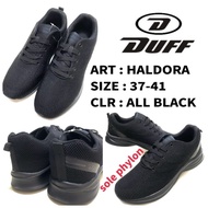 Original DUFF HALDORA Sneakers Size 37-41 All Black // Duff Phylon Enteng Shoes