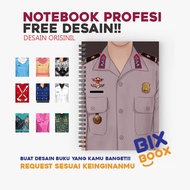 Custom Spiral Softcover Notebook Custom Cover Notebook with Professional Uniform Design Cheap Gift I