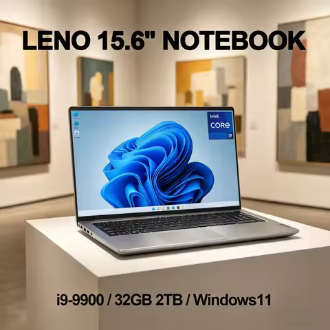 LENO HOT Ultra Slim 15.6" Laptop Win11 Intel Core i9 9900 32GB 1TB/2TB 1920*1080 HD Gamer Office PC