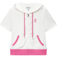 Juicy Couture | เสื้อผ้าขนหนูสีตัดกัน มีฮู้ด พร้อมลายปัก