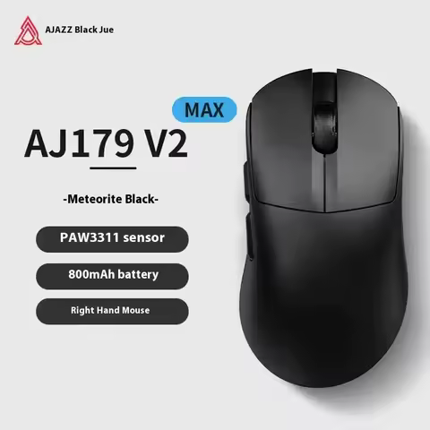 AJAZZ AJ179V2 Wireless Mouse Tri Mode E-Sports Game Lightweight Tri-Mode Bluetooth 12000dpi Paw3311 