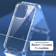 Sarung telefon untuk MOTO G86 G86 Power, penutup pelindung anti-jatuh akrilik lutsinar