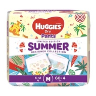 HUGGIES DRY DIAPERS PANTS "Limited Edition SUMMER designer collection" M60+4