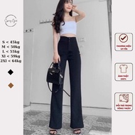 (Photo taken by the shop) Office trousers with flared high waist and straight length 100cm Spring Q5