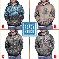 Avenged Sevenfold Zipper Hoodie A7X Fullprint Hoodie Polyester Jersey Material | Size S M L XL XXL 3