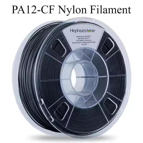 PA12-CF Nylon Filament,Carbon Fiber Nylon Filament 1.75mm,High Strength,High Precision,No Warpage,Lo