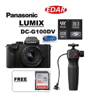 PANASONIC LUMIX G Camera DC-G100D with USB Type-C with DMW-SHGR2 Tripod Grip