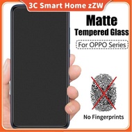 OPPO F5 F7 F9 F11 Pro Reno 2 2F 3 4 5 A5 A9 2020 A12 A15 A15S A83 A52 A92 A31 A91 A53 A93 A5S Anti-fingerprint Matte Frosted Tempered Glass Screen Protector