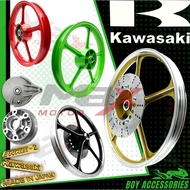 SPORT RIM KH100/AR125 FULL CHOP KAWASAKI MADE IN JAPAN 18 INCI PNP RXZ SIAP DISC & HUB
