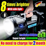 【24 hour shipping】lampu suluh terang jarak jauh torch light super bright 100000lm flashlight torch l