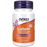 Supplements, Lutein 10 mg with 10 mg of Free Lutein from Lutein Esters, 120 Softgels NOW Supplements