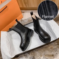 New Women Ankle Boots Chunky Winter Shoes Luxury Chelsea Boots Platform Ankle Boots Slip On Chunky Heel BV Boot Brand Designer