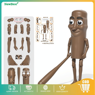 Tung Tung Sahur Brainrot Anomaly 9CM Tungtung Action Figure Cake Topper Display Miniature Viral Tral